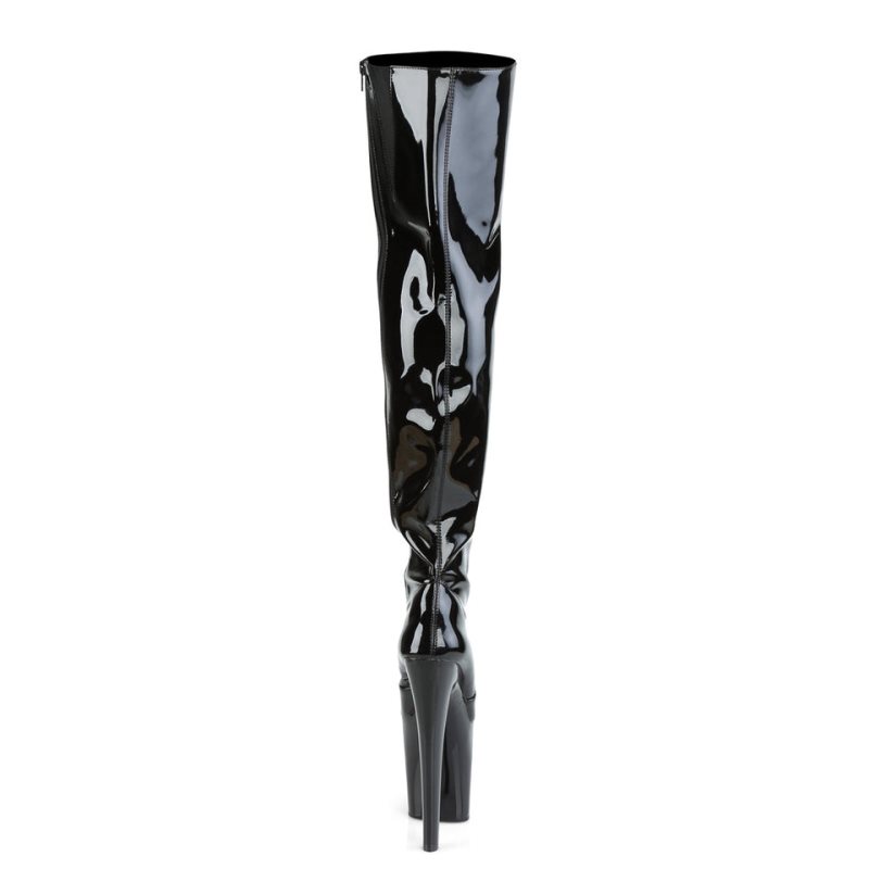 Pleaser Xtreme-3010 Hoge Hakken Dames Zwart | ENJAI-BE